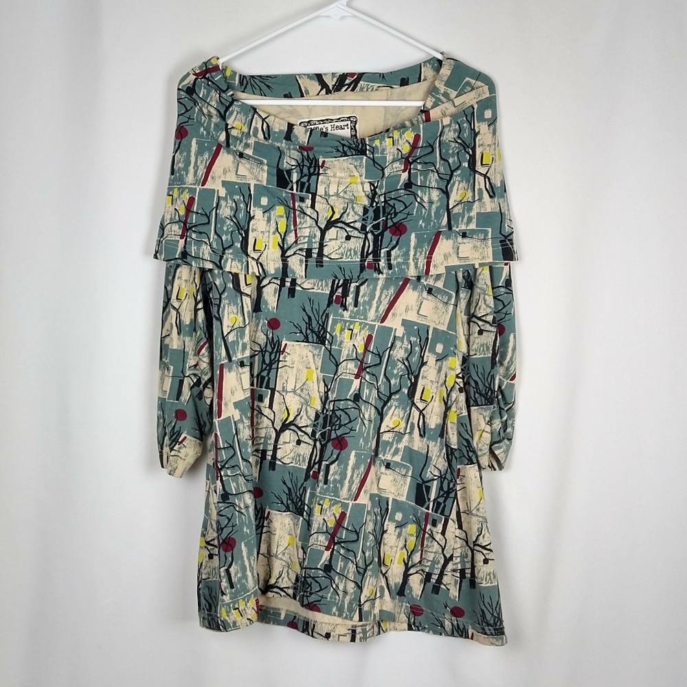 Effie's Heart Julliard Pullover Tunic Top Large